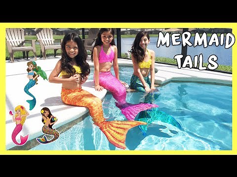 FIN FUN MERMAID TAILS - Live Mermaids Swimming In Our Pool