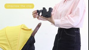 Stroller Cup Holder - MOMSIV 2 in 1 Universal Cup Holder Rack Bottle Holder for Buggy Pushchair Wheelchair Bike and More (Pink)