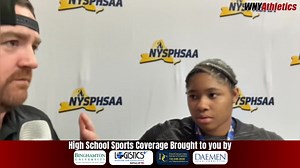 Khamya’J Maxwell of Lockport Wrestling after placing 5th in the 235 lbs. weight class at the first-ever NYSPHSAA Girls Wrestling Championships Brought to you by: Daemen University, Dan Chiacchia Injury Attorneys & Binghamton University | WNY Athletics