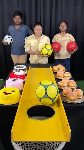 Can He Score the Cake? 🍰 Ultimate Football Challenge #challenge #shorts