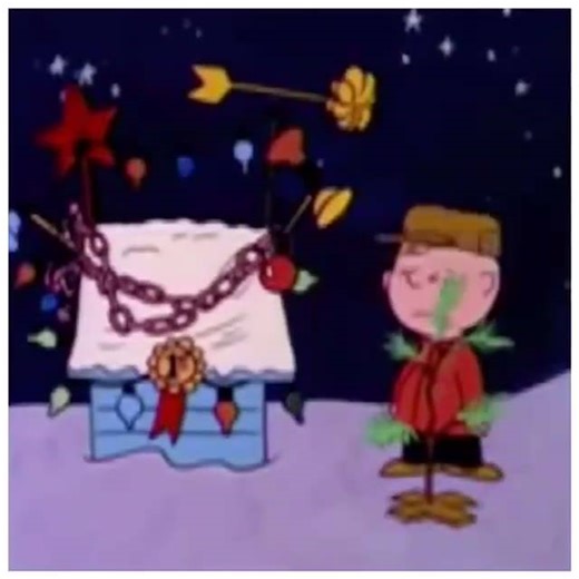 Charlie Brown kills his Christmas tree. | Citizen Screen | Facebook