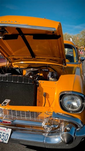Who else digs the side molding on this 57 Chevy we spotted during Hot Rod Magazine Power Tour West? #57chevy #classiccar #hotrod #musclecar #powertour #hotrodmagazine #irwindalespeedway | Tri-Five Era