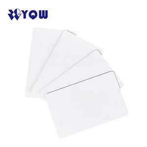 [Hot Item] Printable Blank ID Card White Passive NFC RFID Card PVC Plastic RFID Business ID Card/125kHz Em4100 RFID Cards/Blank NFC Card