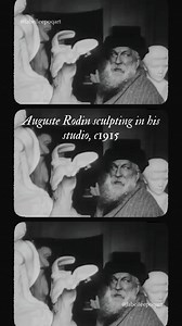 French sculptor Auguste Rodin (1840–1917) sculpting in his studio in Paris, c1915. © JRH Films • • #labelleepoq #labelleepoque #belleepoq #art #artaccount #AugusteRodin #Rodin #french #frenchartist #footage #oldfootage #blackandwhite #studioinparis #studio #sculptor #arthistory #dailyart #explore #explorepage #fyp #foryou #modernsculpture #artistworking #marble | Belle Epoq