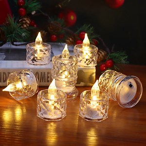 [Hot Item] LED Tea Lights Realistic and Bright Flickering Holiday Gift Flameless Battery Operated Candles for Wedding Decoration