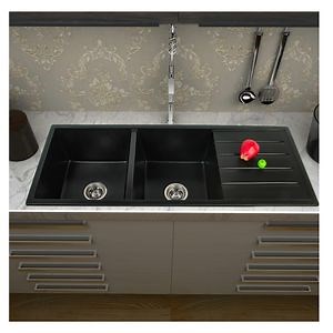 [Hot Item] Durable Quartz Stone Composite Undermount Kitchen Sink with Heat Resistant Surface and Deep Basin Design