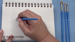 Princeton 3750CB-10 Select Artiste Chisel Blender Paintbrush, Synthetic, Size 10, Multicolor