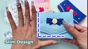 Sailor Girls Moon Cute Kawaii Aesthetic Wallet-Small Teen Little Girl Anime Trifold Tri Fold Vegan Leather Wallets