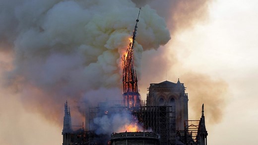 Notre Dame fire: Spire collapse like watching 'dagger go through the heart of Paris'