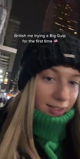 Trying a Big Gulp for the First Time in America