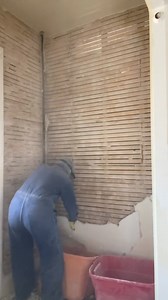 Is this considered a mud room I’m never sure what to call it 😂 #oldhouse #renovation #plaster #removal #weekendproject | Elm Streethouse