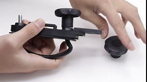 Roof Box U-Bolt Clamps, Universal Roof Rack U Bolt, Iron Roof Rack Mounting Brackets Bolts, 85mm Internal Width with 8 Lock Nuts, 2 Strap, Roof Rack Car Replacement Parts