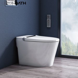 [Hot Item] Ortonbaths Modern Toilet Bidet Combo with Bidet Built in Tank Auto Flush Remote Control Warm Smart Toilet Wc Toilet Bowl
