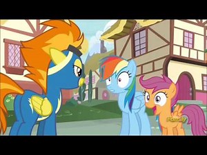 Rainbow Dash realized she've become a full graduated Wonderbolt