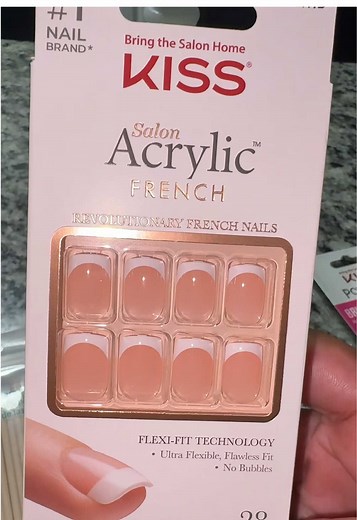 One of my goals in 2026 is to be more frugal with my spending, so I decided to start now. I did my first set of press on nails! They turned out pretty good! Hopefully they last for 2-3 weeks! I used the @KISS Nails “Salon Acrylic French” ($6.99)press ons and the kiss nail glue #pressonnails #kissnails #frenchtipnails #diynailsathome #selfcareroutine