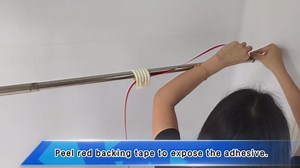 Curtain Drapery Rod Tape Clear -