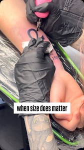 Asking for size in inches matters when tattooing! #sacredarttattooct #reels #seymourct #connecticut #ctink #cttattoo #tattooshop #southburyct #oxfordct #beaconfallsct #sheltonct #tattoo #sizedoesmatter | Sacred Art Tattoo