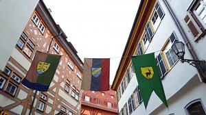 Pan Historic Facades Esslingengermany Medieval Banner: video de stock (totalmente libre de regalías) 5151713 | Shutterstock