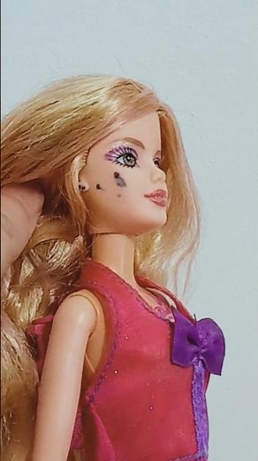 Fixing My Old Thrifted Barbie Mariposa Doll with Stained Face #barbie #makeover #dollrestoration