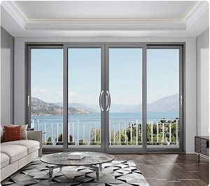 [Hot Item] Baiyiyuan White Black Color Soundproof Glass Heavy Duty Aluminum Frame Factory Lifting Sliding Metal Aluminium Doors