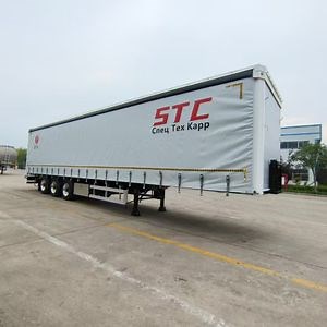 [Hot Item] Curtainsider 30-50 Tons Sliding Curtain Transport Advertising Semi-Trailer