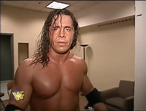 Bret Hart after losing the WWF Title at WrestleMania XII | Pro Wrestling Feed