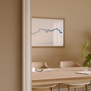 River Thames Map Print, River Thames Map Art, London Art, London Map, Map Art, River Art, Thames Art, UK City Map - Etsy UK