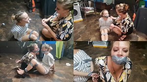 Security Guard Bondage Training - Stunning newcomer Lisa must escape from being tightly tied up and gagged by her trainer Connie to get hired as a security guard, who in turn gets tied and gagged even tighter than her! - MKV | Clips4sale