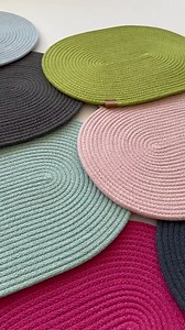 Custom Size Placemats, Oval Placemats, Round Placemats, Custom Made Placemats, Cotton Rope Placemat, Dining Table Mats, Dining Table Decor, - Etsy