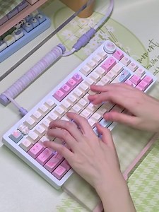 133 Keys Sakura PBT Cherry Mx Keycaps - Pink Dye-Sub Custom Keycaps, Romantic and Elegant for Mechanical Keyboard