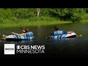 Frank and Heather cap off their Goin' to the Lake trip with a lazy trip down the Crow River