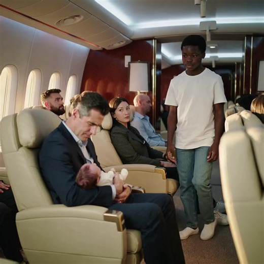 Hot: The Billionaire’s Baby Wouldn’t Stop Crying on the Plane — Until a Boy Did the Unimaginable The crying began before the plane even left the ground. At first it was a small, hiccuping sound — the kind every parent knows will grow louder before it gets better. But as the aircraft climbed through the clouds, it built into a storm. A tiny voice, sharp and desperate, echoing through the quiet perfection of first class. Little Nora Whitman had been crying for nearly an hour now, her face flushed 