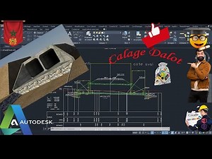 Astuce Autocad : Calage Ouvrage Hydraulique Dalot ( outil :Lisp Autocad)