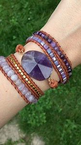 Natural Amethyst Crystal Wrap Bracelet 💜 The perfect bracelet for Crown chakra healing ✨ Order yours here: https://free-spirit-shop.com/products/handmade-natural-amethyst-gemstone-leather-wrap-bracelet . . . #amethyst #amerhystcrystals #amethystjewelry #crystaljewelry #crystalhealing #crownchakra #heartchakra #chakrahealing #chakrabalancing #chakrabracelet #wrapbracelet #wrapbracelets #beadedbracelets #beadedbracelet #beadbracelets #beadbracelet #stonejewelry #naturalstonejewelry #reikihealing 