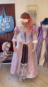 5.3K views · 141 reactions | The final part of my rapunzel inspired dress!! I cannot wait to reveal the whole final costume tomrow!!  #rapunzel #tangled #rapunzelcosplay #disney #disneyprincess #princess #dress #cosplay #costume #diy #fashion #sewing | Rosie Somerville DIY fashion design | Facebook