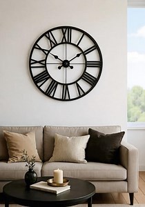 Metal Large Wall Clock Rustic Wall Clock Oversized Farmhouse Wall Clock Modern Minimalist Round Wall Clock Industrial Wall Art Decorative - Etsy Canada