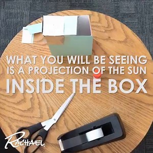 LAST-MINUTE HOW-TO: It takes 2 minutes (literally) to DIY a pinhole camera so you can watch the solar eclipse minus fancy glasses. Here's how! #Eclipse2017 Source: NASA - National Aeronautics and Space Administration | Rachael Ray Show