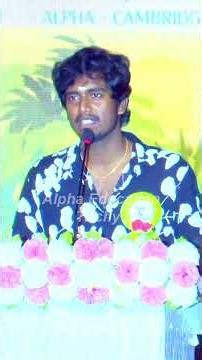 Thanking his School Principals Film Director cum Actor Abishan Jeevinth of Alpha Education Trichy