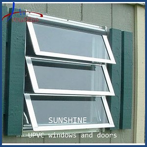 [Hot Item] 3 Panels Design White UPVC PVC Plastic Frame Windows with Insulating Glass