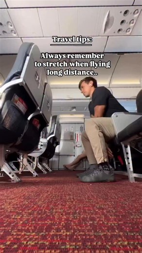 Do you have any long flight tips? 👇🏻 . . . #longflight #flight #stretching #familycomedy #familytrip | Nadezhda Koltakova
