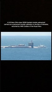 US Navy Ohio-Class SSGN Conducts Personnel Transfer #youtubeshorts #indian #army #indianarmy #vlog