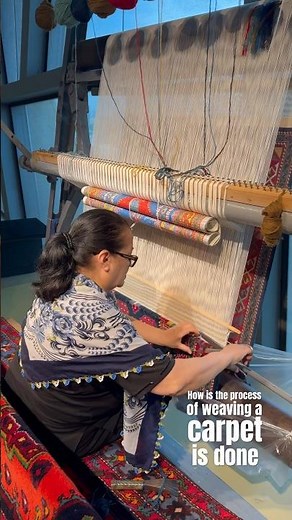 How is the process of weaving carpet is done in Azerbaijan🇦🇿 #carpet #weaving #process #museum