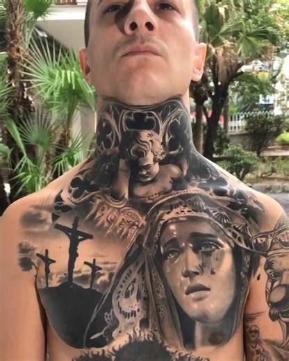 20K views · 433 reactions | Full chest with neck  ✝️Religious...