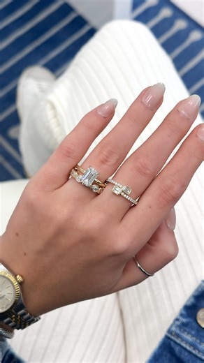 4.1K views | Every love story deserves three chapters told in diamonds: the “yes,” the “I do,” and the “always.” #ringstack #promisering #engagementring #ringinspiration | Buchroeders Jewelers | Facebook