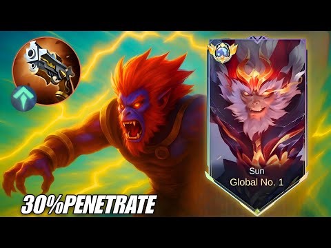 SUN ONE SHOT BURST! FULL PENETRATION BUILD MLBB!