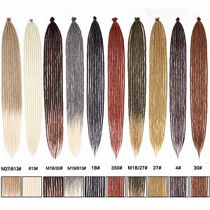 [Hot Item] High Quality Long 36 Inch Single Ended Synthetic Soft Dread Locks Ombre Dreadlocks Crochet Hair Extensions