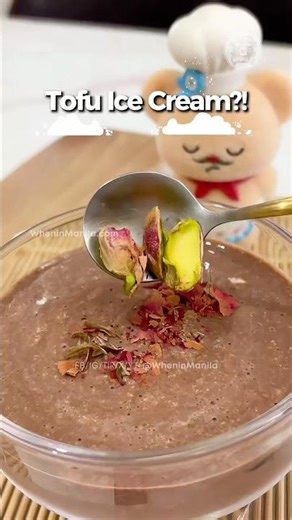High-Protein Dessert Hack: 3-Ingredient Chocolate Tofu Ice Cream! 🍦✨ #easy #sweet #food