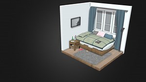 Isometric Room - Download Free 3D model by kandriasyan