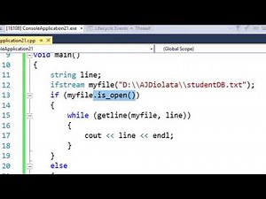 How to Read Data from a Textfile in C++