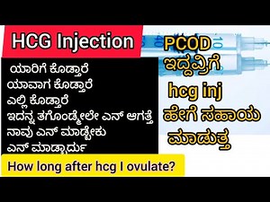 can i conceive after hcg injection|ಕನ್ನಡ| hcg injection and timely intercourse